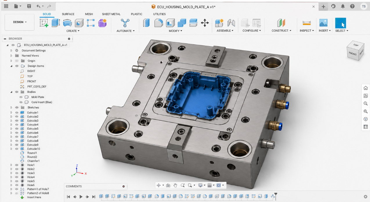 Matriță design CAD